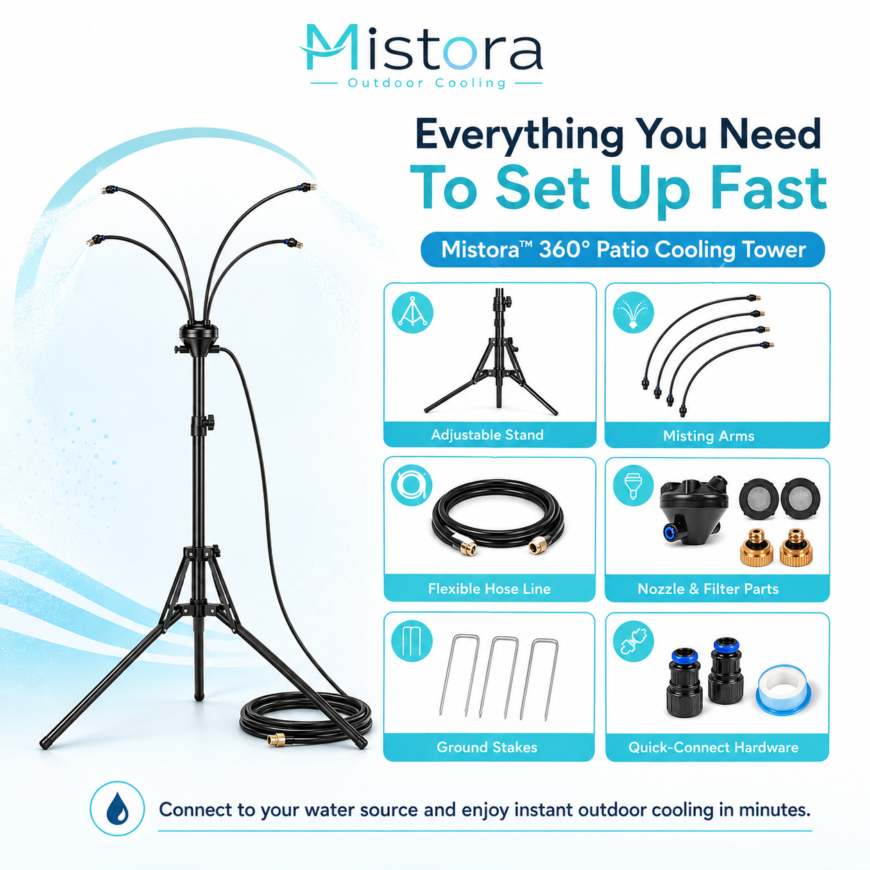 Mistora™ Patio Cooling Tower